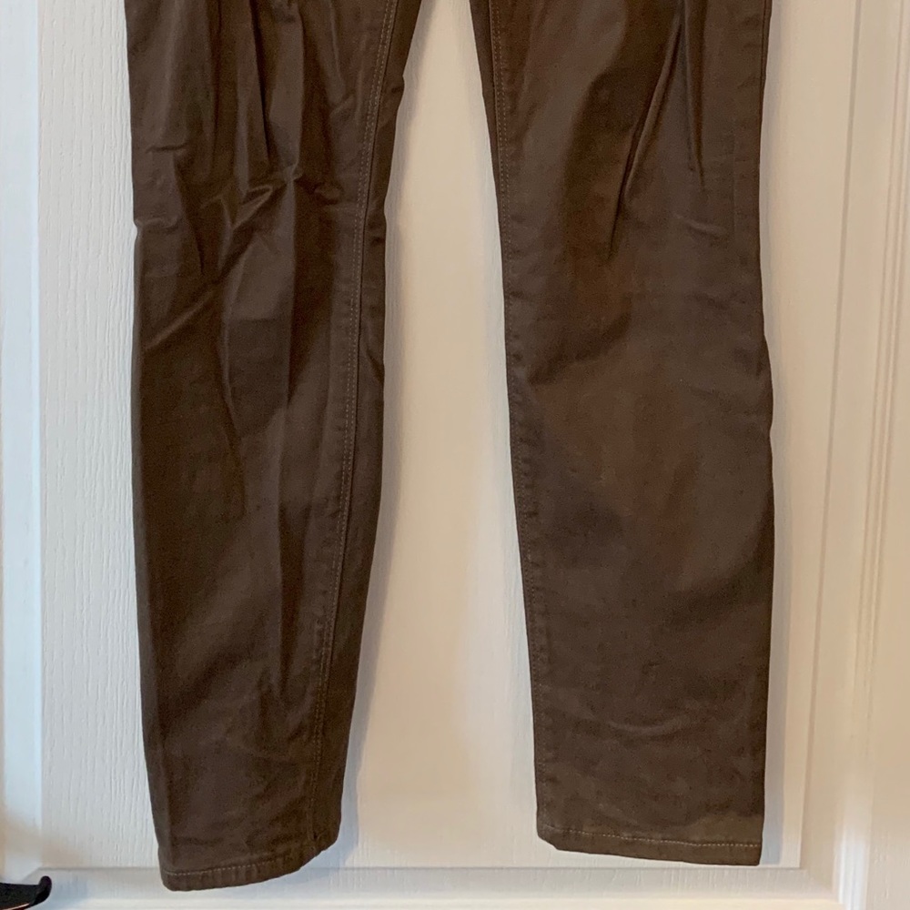 Express Mid Rise Brown Jeans Size 6 - Picture 4 of 5